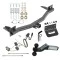 For 2018-2023 Buick Enclave Trailer Hitch Tow PKG w/ 4-Flat Wiring Harness + Dual Ball Ball Mount 2" & 2-5/16" Trailer Balls + Pin/Clip +  Wiring Bracket By Draw-Tite