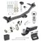 For 2018-2023 Chevrolet Traverse Trailer Hitch Tow PKG w/ 4-Flat Wiring + Starter Kit Ball Mount w/ 2" Drop & 2" Ball + 2-5/16" Ball + Wiring Bracket + Hitch Lock + Hitch Cover By Draw-Tite