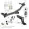 For 2018-2023 Buick Enclave Trailer Hitch Tow PKG w/ 4-Flat Wiring + Ball Mount w/ 4" Drop + 2" Ball By Draw-Tite