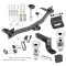 For 2018-2023 Chevrolet Traverse Trailer Hitch Tow PKG w/ 4-Flat Wiring + Ball Mount w/ 4" Drop + 2" Ball + 2-5/16" Ball + Wiring Bracket + Hitch Lock + Hitch Cover By Draw-Tite