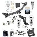 For 2018-2023 Chevrolet Traverse Trailer Hitch Tow PKG w/ 4-Flat Wiring + Ball Mount w/ 4" Drop + 2" Ball + 2-5/16" Ball + Wiring Bracket + Dual Hitch & Coupler Locks + Hitch Cover + Wiring Tester + Ball Lube +Electric Grease + Ball Wre