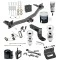 For 2018-2023 Buick Enclave Trailer Hitch Tow PKG w/ 4-Flat Wiring + Ball Mount w/ 4" Drop + 2" Ball + 2-5/16" Ball + Wiring Bracket + Dual Hitch & Coupler Locks + Hitch Cover + Wiring Tester + Ball Lube +Electric Grease + Ball Wrench +