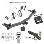 Ultimate Tow Package For 18-23 Chevrolet Traverse 2024 Limited 18-24 Buick Enclave All Models Trailer Hitch w/ Wiring 2" Drop Mount Dual 2" and 1-7/8" Ball Lock Bracket Cover 2" Receiver