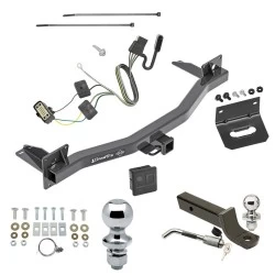 Ultimate Tow Package For 18-23 Chevrolet Traverse 2024 Limited 18-24 Buick Enclave All Models Trailer Hitch w/ Wiring 2" Drop Mount Dual 2" and 1-7/8" Ball Lock Bracket Cover 2" Receiver