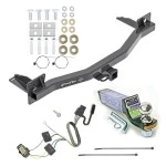 For 2018-2023 Chevrolet Traverse Trailer Hitch Tow PKG w/ 4-Flat Wiring + Starter Kit Ball Mount w/ 2" Drop & 1-7/8" Ball By Draw-Tite
