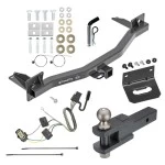 For 2018-2023 Chevrolet Traverse Trailer Hitch Tow PKG w/ 4-Flat Wiring Harness + Clevis Hitch Ball Mount w/ 2" Ball + Pin/Clip + Wiring Bracket By Draw-Tite