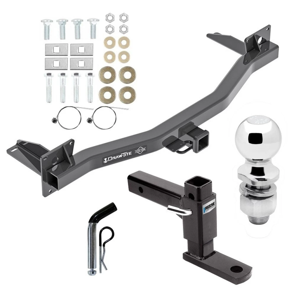 For 2018-2023 Buick Enclave Trailer Hitch kit by: Draw-Tite For 2018-2023 Buick Enclave Trailer Hitch Tow PKG w/ Adjustable Drop Rise Ball Mount + Pin/Clip + 2" Ball By Draw-Tite