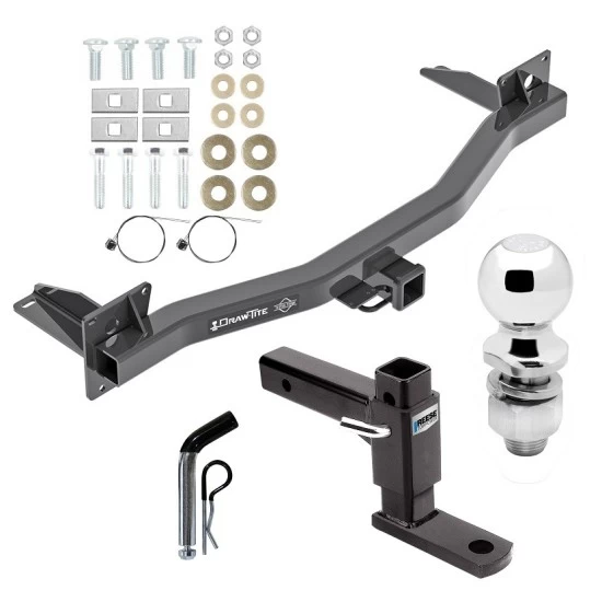 For 2018-2023 Buick Enclave Trailer Hitch kit by: Draw-Tite For 2018-2023 Buick Enclave Trailer Hitch Tow PKG w/ Adjustable Drop Rise Ball Mount + Pin/Clip + 2" Ball By Draw-Tite