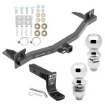 For 18-23 Chevy Traverse 24-25 Limited 18-24 Buick Enclave Trailer Hitch Tow PKG w/ Ball Mount w/ 4" Drop + 2" Ball + 2-5/16" Ball By Draw-Tite