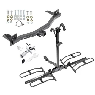 Trailer Tow Hitch For 18-23 Chevy Traverse 24-25 Limited 18-24 Buick Enclave Platform Style 2 Bike Rack w/ Anti Rattle Hitch Lock