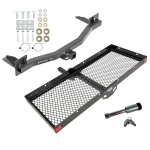 For 2018-2023 Buick Enclave Trailer Hitch Tow PKG w/ 48" x 20" Cargo Carrier + Hitch Lock By Draw-Tite