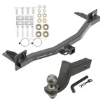 For 2018-2023 Chevrolet Traverse Trailer Hitch Tow PKG + Interlock Tactical Starter Kit w/ 3-1/4" Drop & 2" Ball By Draw-Tite