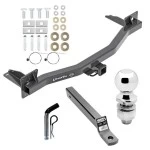 For 2018-2023 Buick Enclave Trailer Hitch Tow PKG w/ Extended 16" Long Ball Mount w/ 2" Drop + Pin/Clip + 2" Ball By Draw-Tite