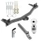 For 2018-2023 Buick Enclave Trailer Hitch Tow PKG w/ Extended 16" Long Ball Mount w/ 2" Drop + Pin/Clip + 2" Ball By Draw-Tite