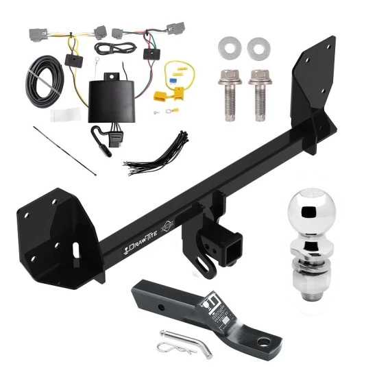 Trailer Tow Hitch For 16-25 Volvo XC90 Recharge Complete Package w/ Wiring and 2" Ball