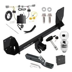 Trailer Tow Hitch For 16-25 Volvo XC90 Recharge Deluxe Package Wiring 2" Ball and Lock