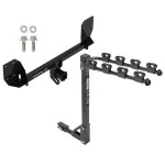 Trailer Tow Hitch w/ 4 Bike Rack For 16-25 Volvo XC90 18-27 XC60 tilt away adult or child arms fold down carrier