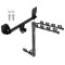 Trailer Tow Hitch w/ 4 Bike Rack For 16-25 Volvo XC90 18-27 XC60 tilt away adult or child arms fold down carrier