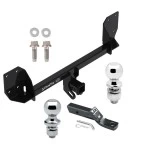 Trailer Tow Hitch For 16-25 Volvo XC90 18-27 XC60 Receiver w/ 1-7/8" and 2" Ball