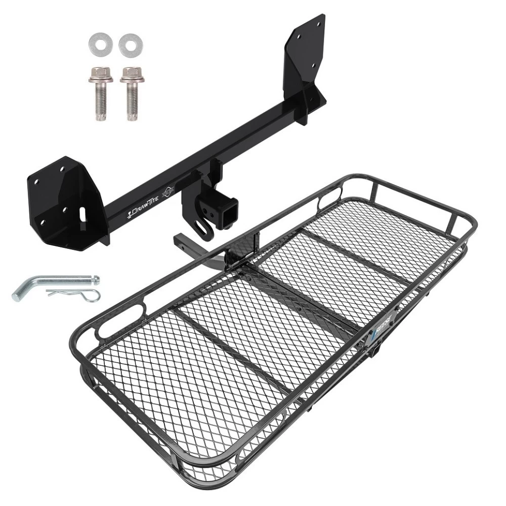 Trailer Tow Hitch For 16-25 Volvo XC90 18-27 XC60 Basket Cargo Carrier Platform w/ Hitch Pin