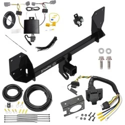 Trailer Hitch w/ 7-Way RV Wiring For 16-25 Volvo XC90 Recharge Class 4 2" Receiver