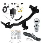 Trailer Tow Hitch For 18-25 Alfa Romeo Stelvio Exc Quadrifoglio Complete Package w/ Wiring and 1-7/8" Ball