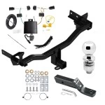 Trailer Tow Hitch For 18-25 Alfa Romeo Stelvio Exc Quadrifoglio Complete Package w/ Wiring and 2" Ball