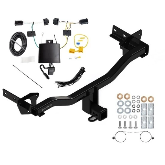Trailer Tow Hitch For 18-25 Alfa Romeo Stelvio Exc Quadrifoglio w/ Wiring Harness Kit