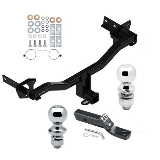 Trailer Tow Hitch For 18-25 Alfa Romeo Stelvio Except Quadrifoglio 2" Receiver w/ 1-7/8" and 2" Ball