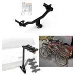 Trailer Hitch w/ 4 Bike Rack For 18-25 Alfa Romeo Stelvio Except Quadrifoglio Approved for Recreational & Offroad Use Carrier for Adult Woman or Child Bicycles Foldable
