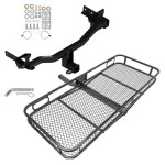 Trailer Tow Hitch For 18-25 Alfa Romeo Stelvio Except Quadrifoglio Basket Cargo Carrier Platform w/ Hitch Pin