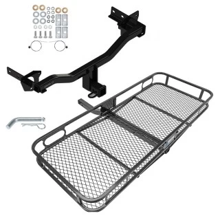 Trailer Tow Hitch For 18-25 Alfa Romeo Stelvio Except Quadrifoglio Basket Cargo Carrier Platform w/ Hitch Pin