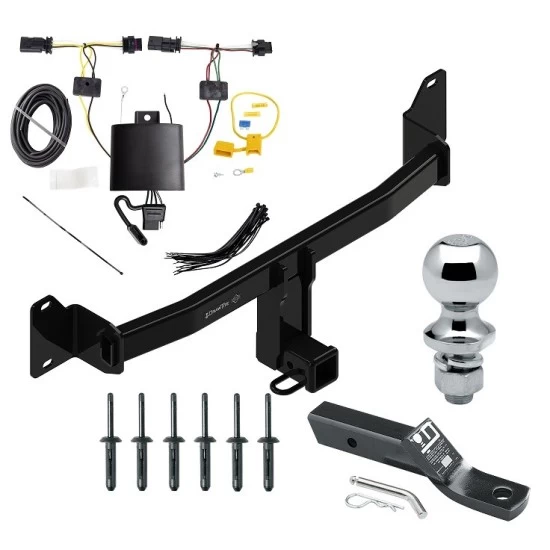 Trailer Tow Hitch For 18-23 BMW X2 All Models Complete Package w/ Wiring and 1-7/8" Ball