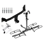 Trailer Tow Hitch For 18-23 BMW X2 Platform Style 2 Bike Rack w/ Anti Rattle Hitch Lock
