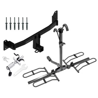 Trailer Tow Hitch For 18-23 BMW X2 Platform Style 2 Bike Rack w/ Anti Rattle Hitch Lock