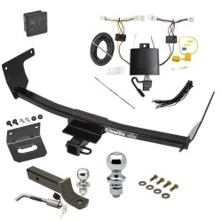 Ultimate Tow Package For 22-22 Lexus NX250 NX350 NX350h NX450h+ w/ Plug & Play Wiring 2" Drop Mount Dual 2" and 1-7/8" Ball Lock Bracket Cover 2" Receiver