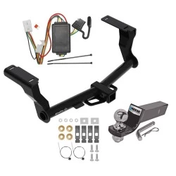 Tow Package For 16-26 Subaru Crosstrek Excluding Hybrid Trailer Hitch w/ Wiring 2" Drop Mount 2" Ball 2" Receiver