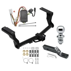 Trailer Tow Hitch For 16-26 Subaru Crosstrek Excluding Hybrid Complete Package w/ Wiring and 1-7/8" Ball