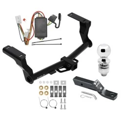 Trailer Tow Hitch For 16-26 Subaru Crosstrek Excluding Hybrid Complete Package w/ Wiring and 2" Ball