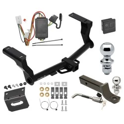 Ultimate Tow Package For 16-26 Subaru Crosstrek Excluding Hybrid Trailer Hitch w/ Wiring 2" Drop Mount Dual 2" and 1-7/8" Ball Lock Bracket Cover 2" Receiver