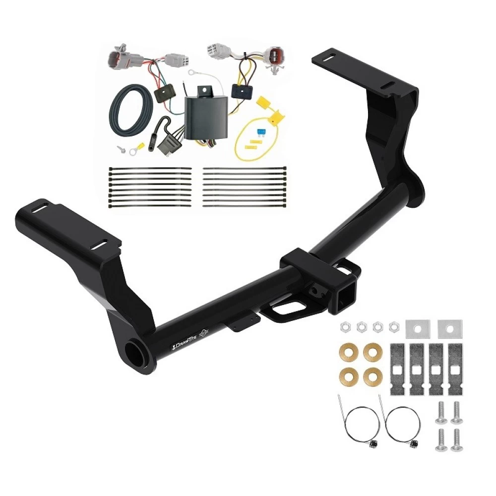 Trailer Tow Hitch For 18-23 Subaru Impreza 5 Dr. Wagon single exhaust w/ Wiring Harness Kit