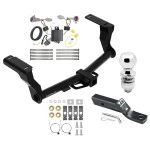 Trailer Tow Hitch For 18-23 Subaru Impreza 5 Dr. Wagon single exhaust Complete Package w/ Wiring and 2" Ball