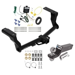 Tow Package For 16-26 Subaru Crosstrek Hybrid Trailer Hitch w/ Wiring 2" Drop Mount 2" Ball 2" Receiver