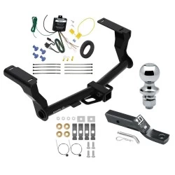 Trailer Tow Hitch For 16-26 Subaru Crosstrek Hybrid Complete Package w/ Wiring and 1-7/8" Ball