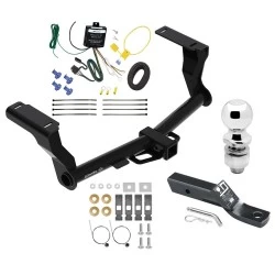 Trailer Tow Hitch For 16-26 Subaru Crosstrek Hybrid Complete Package w/ Wiring and 2" Ball