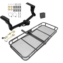 Trailer Tow Hitch For 16-26 Subaru Crosstrek 18-23 Impreza Basket Cargo Carrier Platform Hitch Lock and Cover
