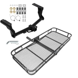 Trailer Tow Hitch For 16-26 Subaru Crosstrek 18-23 Impreza Basket Cargo Carrier Platform w/ Hitch Pin