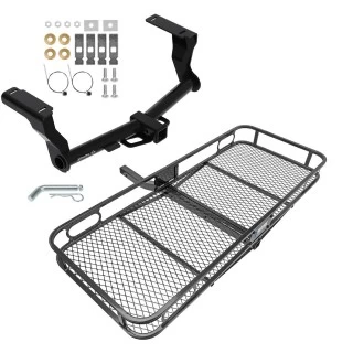 Trailer Tow Hitch For 16-24 Subaru Crosstrek 18-22 Impreza Wagon Basket Cargo Carrier Platform w/ Hitch Pin