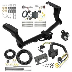 Trailer Hitch w/ 7-Way RV Wiring For 18-23 Subaru Impreza 5 Dr. Wagon single exhaust Class 3 2" Receiver