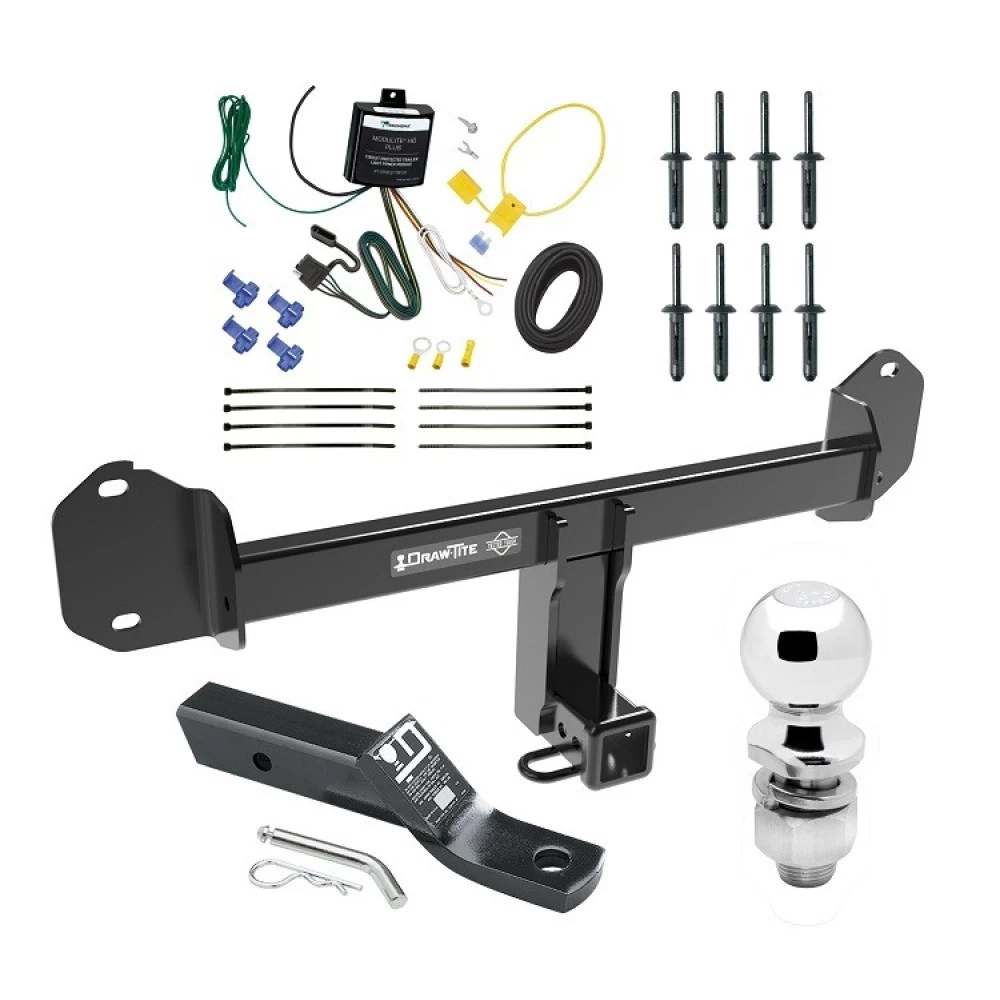 Trailer Tow Hitch For 11-24 BMW X3 19-24 X4 Complete Package w/ Wiring and 2" Ball